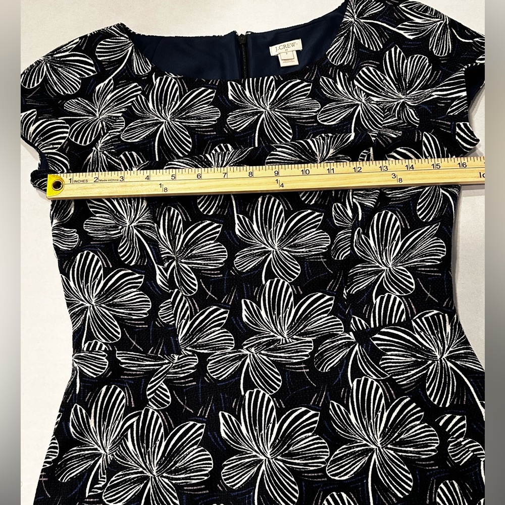 J. Crew Blue and White Dress Size 2 - Picture 10 of 12